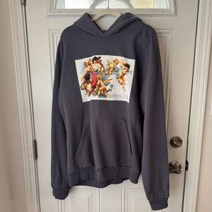 Boys Lie denim color hoodie